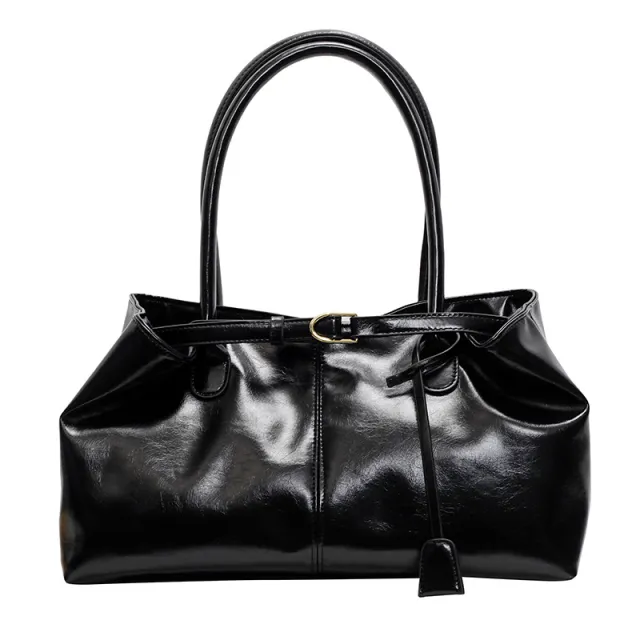 Casual Versatile Large Capacity Women's Shoulder Bag Black - Shop at LoveMi