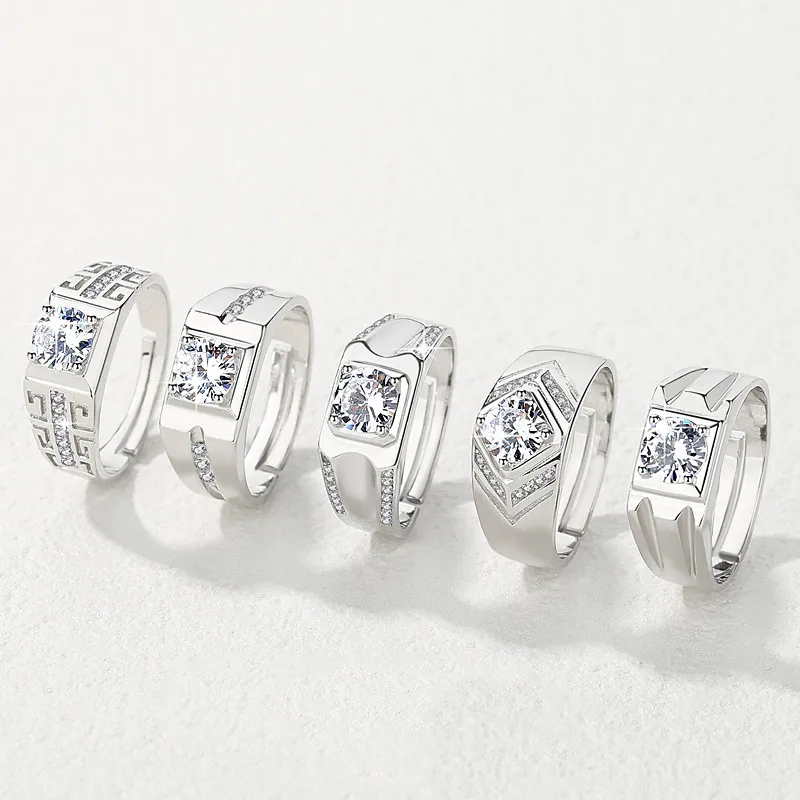 Chiba Silver-plated Ring Fashionable All-match Diamond Ring Wedding Classic Temperament