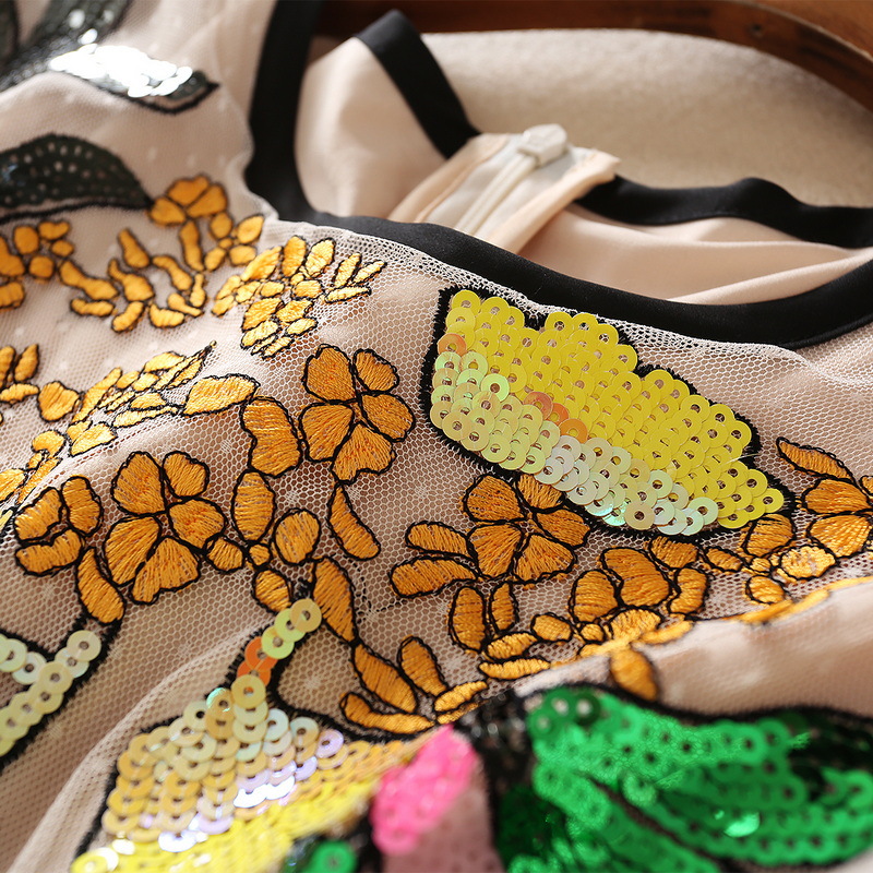 Sequin Embroidered Swing Dress, picture 2 of 5