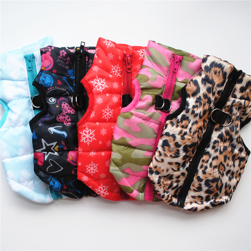 Fashion Personalized Puppy Cotton-padded Jacket Vest