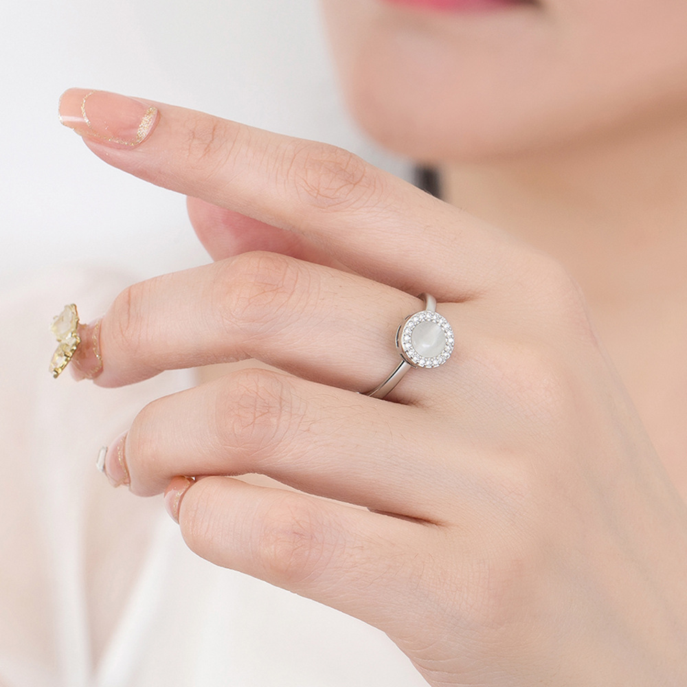 3 Colors Opal Opening Adjustable Spinning Ring