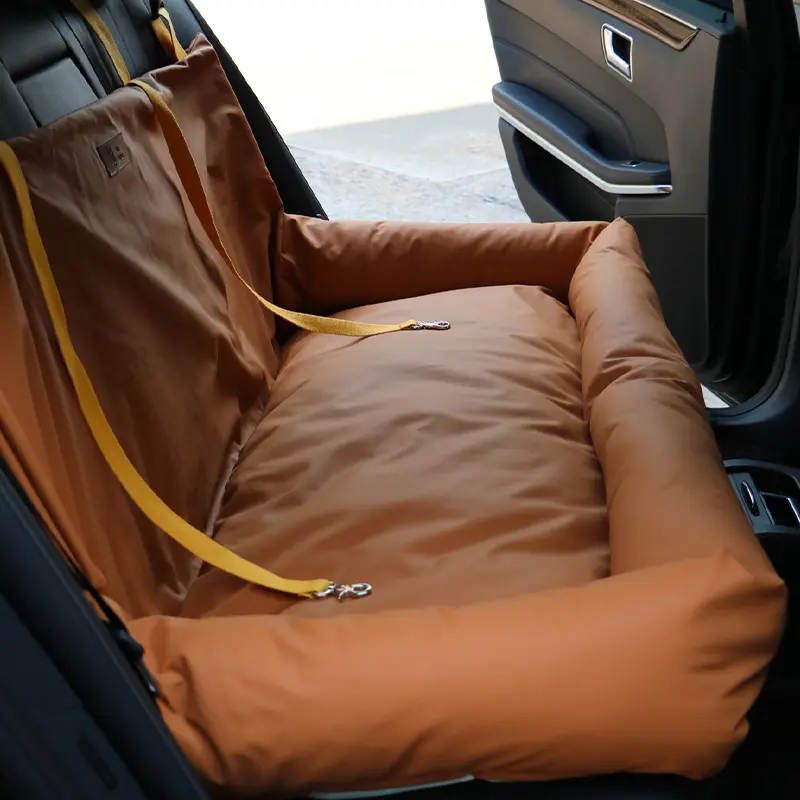 High-end Car Dog Bed Dual-seat Rear Pet
