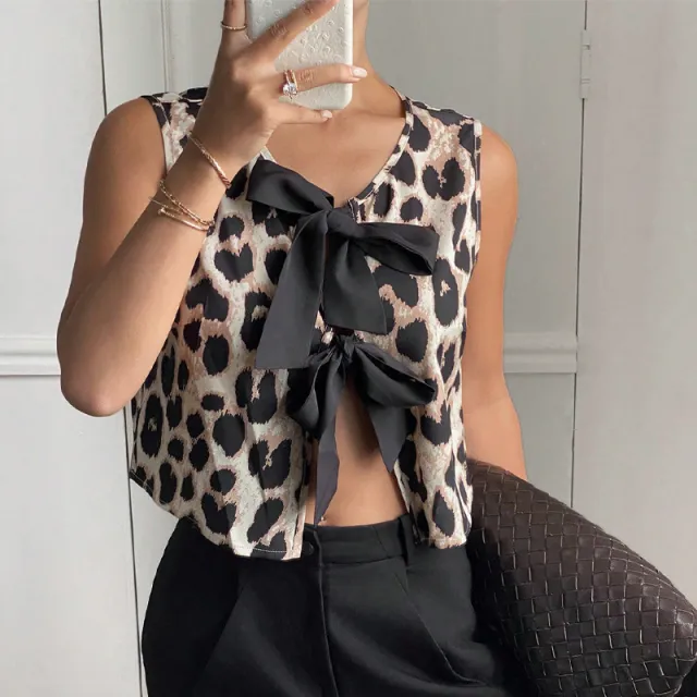 Leopard Print Vest European And American Sexy Jacket Leopard Print - Shop at LoveMi
