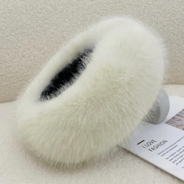 Autumn And Winter Fur No Topless Hat Hair Ring Fur Thickening Beige - Shop at LoveMi