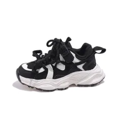 Sneaker Girls' Breathable Mesh Casual Shoes - Black - View 1