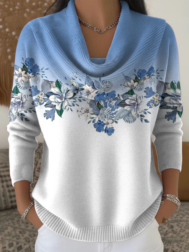 Womens Casual Loose fitting Pullover Hoodie With A Cowl Neck Zw25110723 Xl - Shop at LoveMi