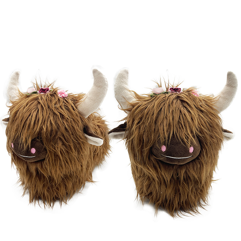 Title 18, Wearing Flower Scottish Yak Plush Winter Cotton...