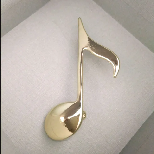 Musical Note Simple Atmospheric Natural Pin Brooch Yellow - Shop at LoveMi