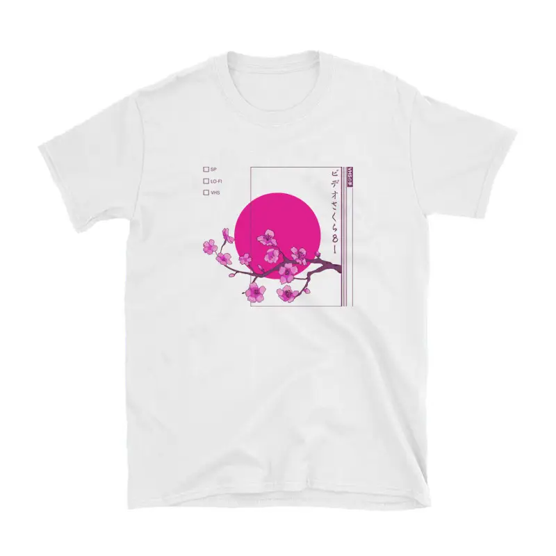 Men's And Women's Personality Plum Printing T-shirt