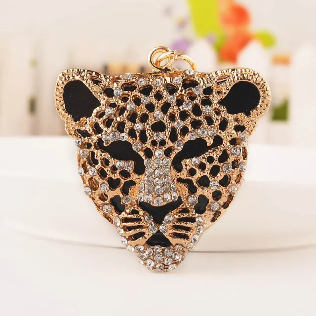 Little Creative Gifts Leopard Head Keychain Alloy Gold - Shop at LoveMi