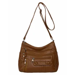 Shoulder Bag Women's Soft Leather Fashion All-match Messenger Bag - Brown - View 1