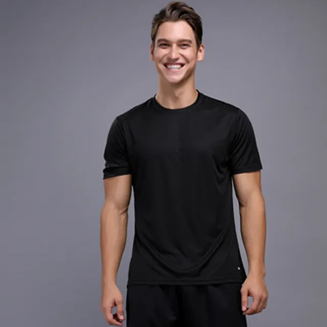 Short Sleeve Casual Sports Fitness T shirt Black Top - Shop at LoveMi