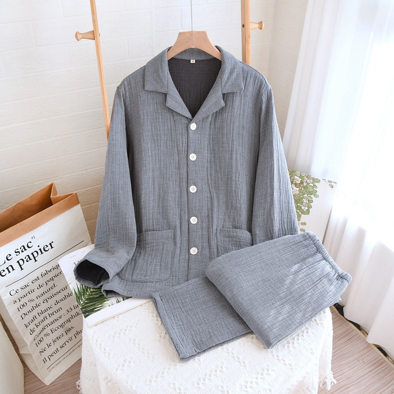 Pajamas Women's Cotton Four-layer Gauze Couple