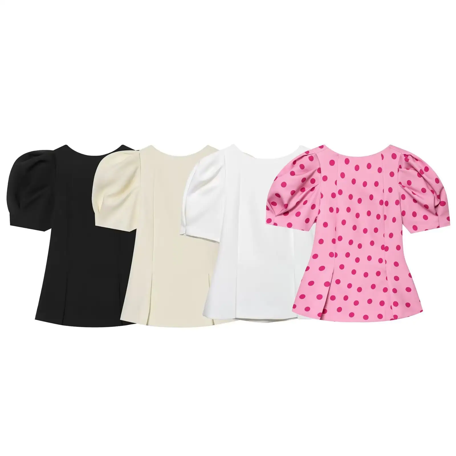 Stylish Chic And Versatile Puff-sleeve Top