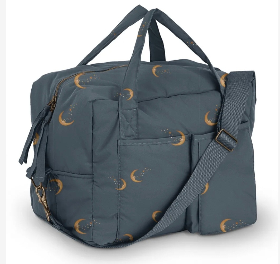 Dark Blue Moon Mummy Bag