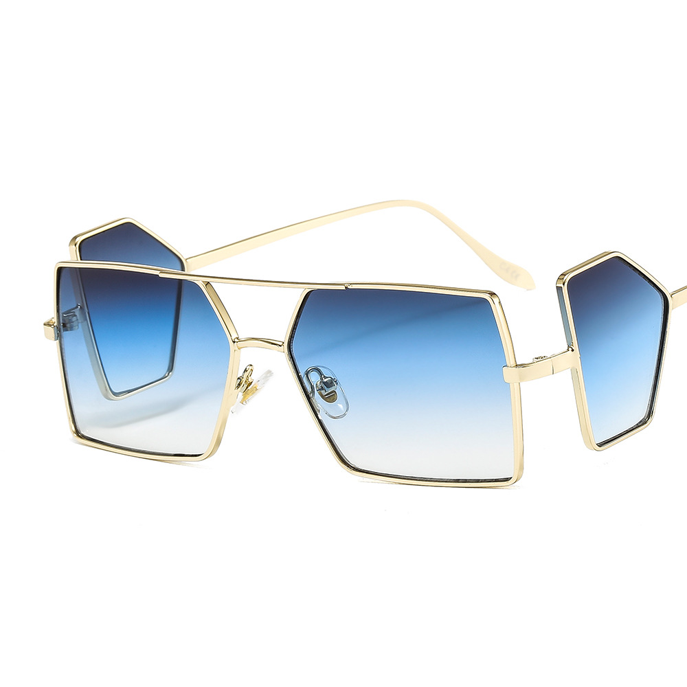 Punk Metal Side Lens Square Sunglasses - Image 5