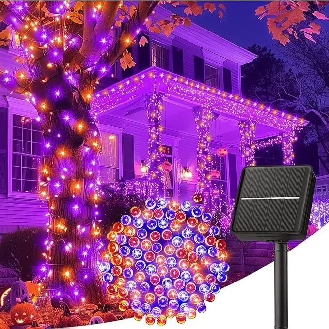 Halloween Christmas And Independence Day Solar-powered LED