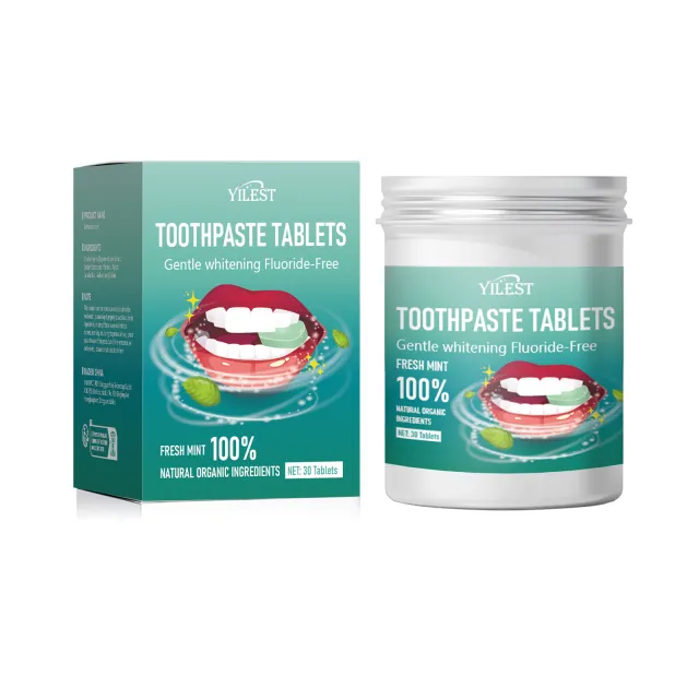 All English Solid Toothpaste Tablets Portable Mint Toothpaste Tablet 30Pc - Shop at LoveMi