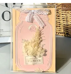 Boxed Greeting Card Pick Up A Petal Birthday Greeting Student Gift Blessing Card Message Card - Petal Powder - View 1