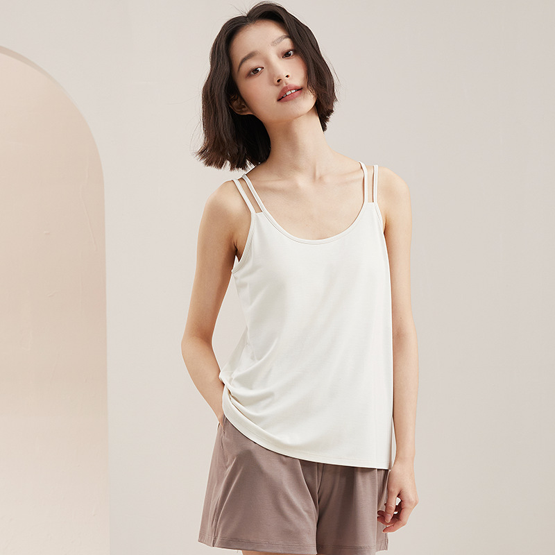 Women's Fashion Underwear Padded One-piece Bottoming Top