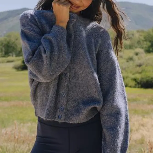 Button Versatile Knitted Cardigan Coat For Women Dark Gray - Shop at LoveMi