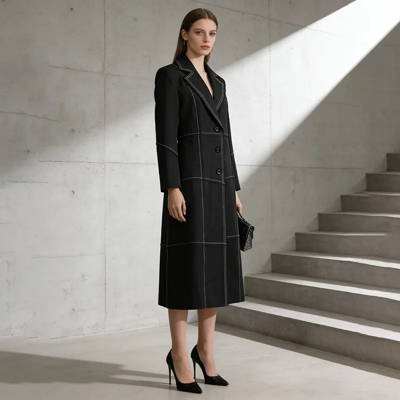 Fashionable Trench Coat European And American British-style