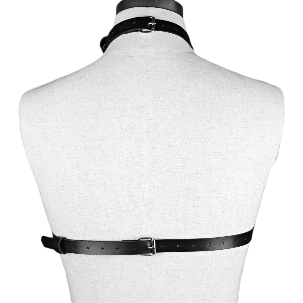 Fashion Leather Corset Hollowed Fashion Bra 4