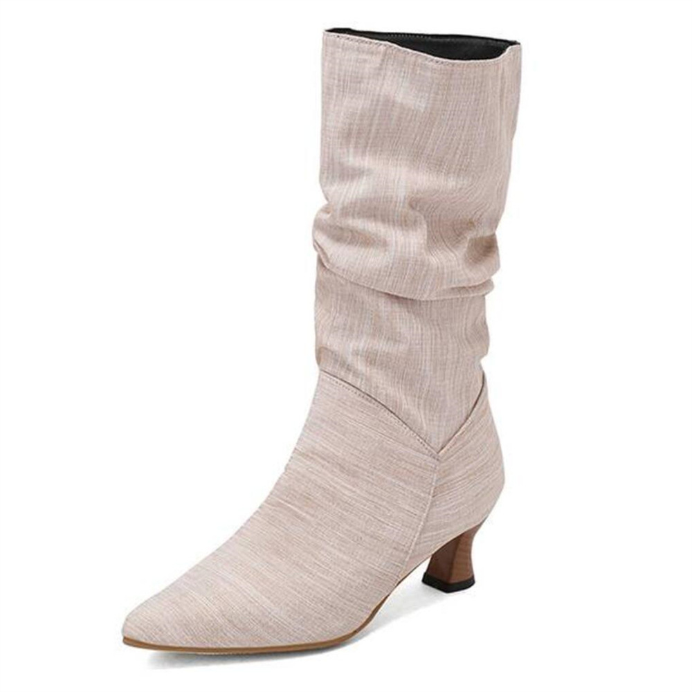 Mid-Heel Pointed Toe Boots, picture 7 of 10