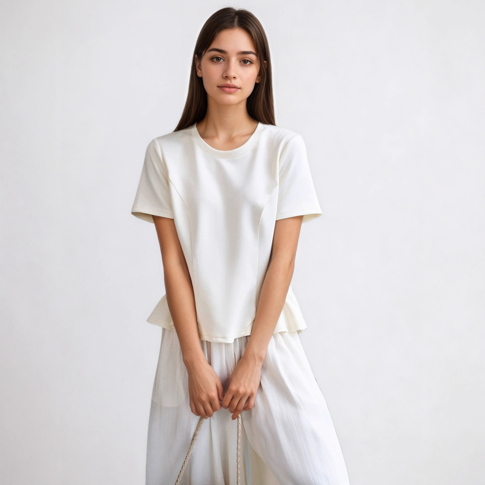 Women Fitted Waist To Flatter The Figure Slimming And Versatile Top