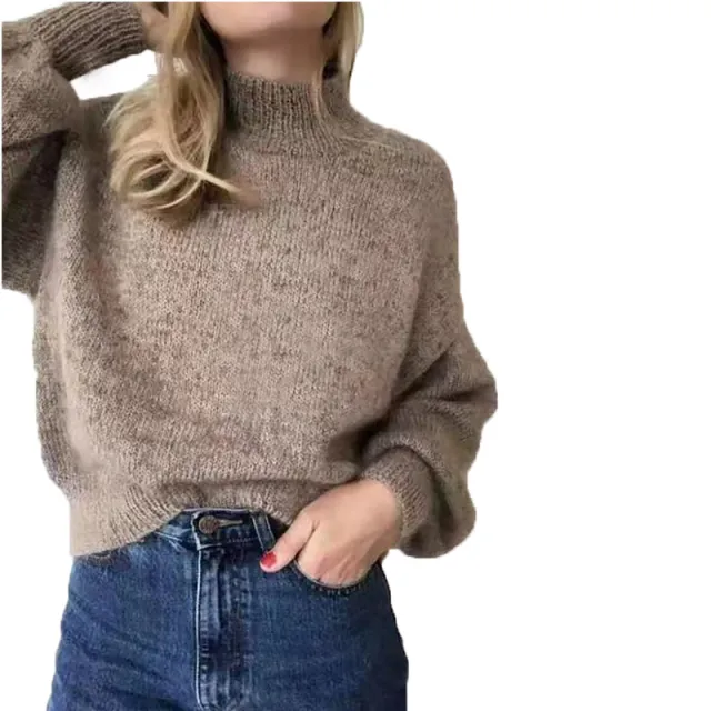 Fall Winter Fashion Loose And Lazy Style Pullover Sweater Brown - Shop at LoveMi