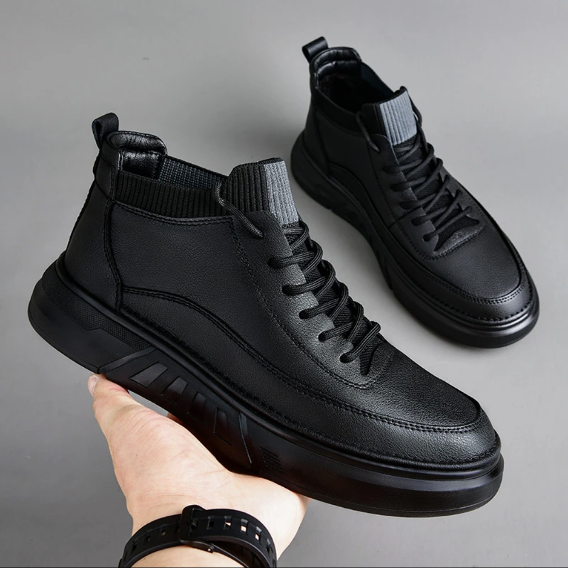 New Spring Autumn Mens Casual Leather Shoes