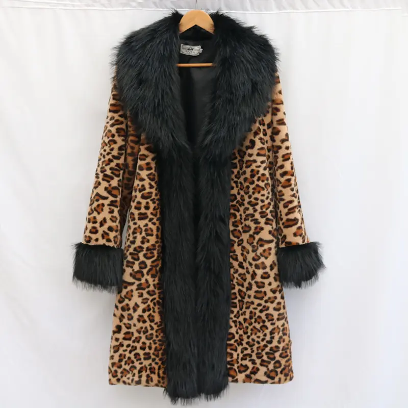 Womens Coat With A Large Fur Collar