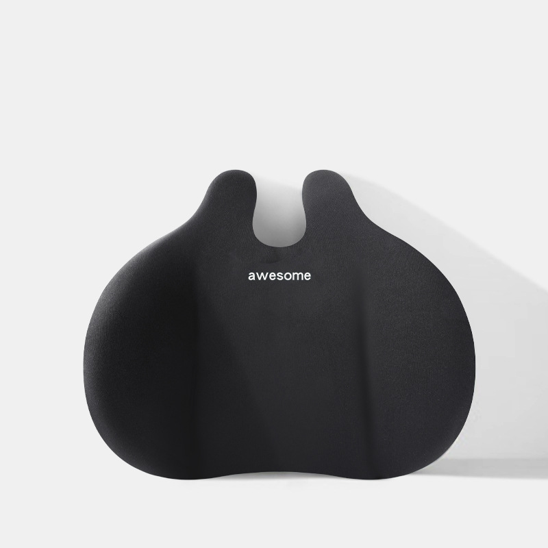 Black Lumbar Support Pillow