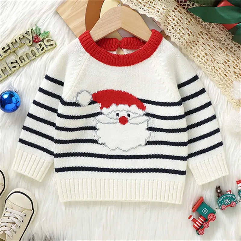 Baby Christmas Cute Santa Claus Jacquard Knitted
