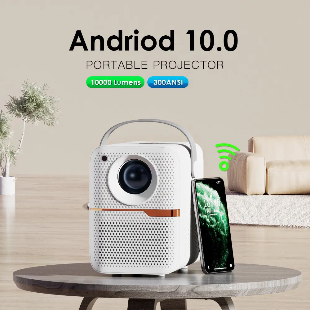 P10 New Super Clear Household Mini Portable LCD Projector