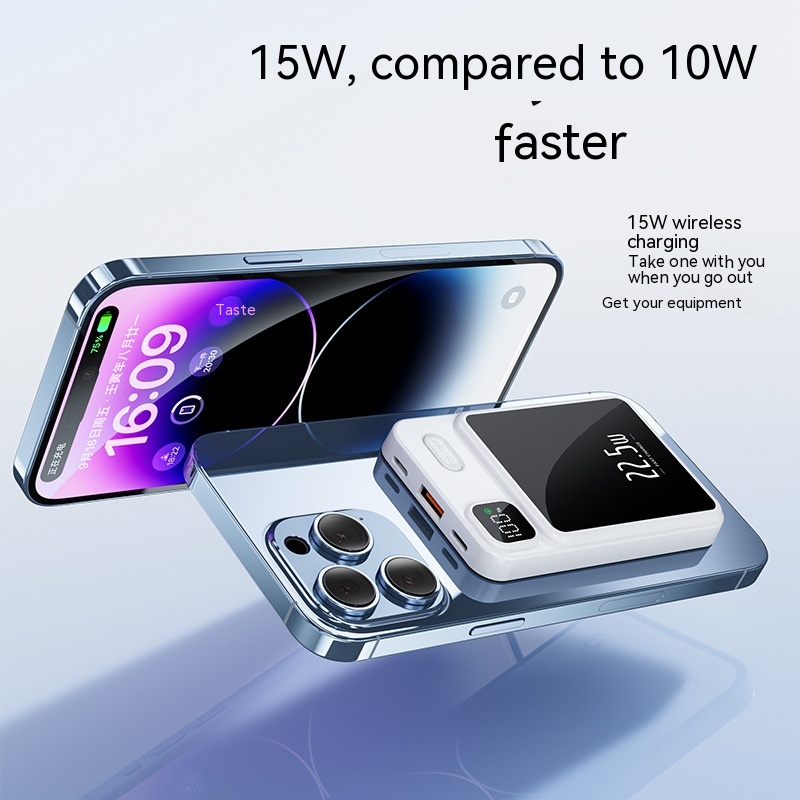 Magnetic Power Bank 20000 MA Large Capacity Fast Charging Mobile Power Gift 3