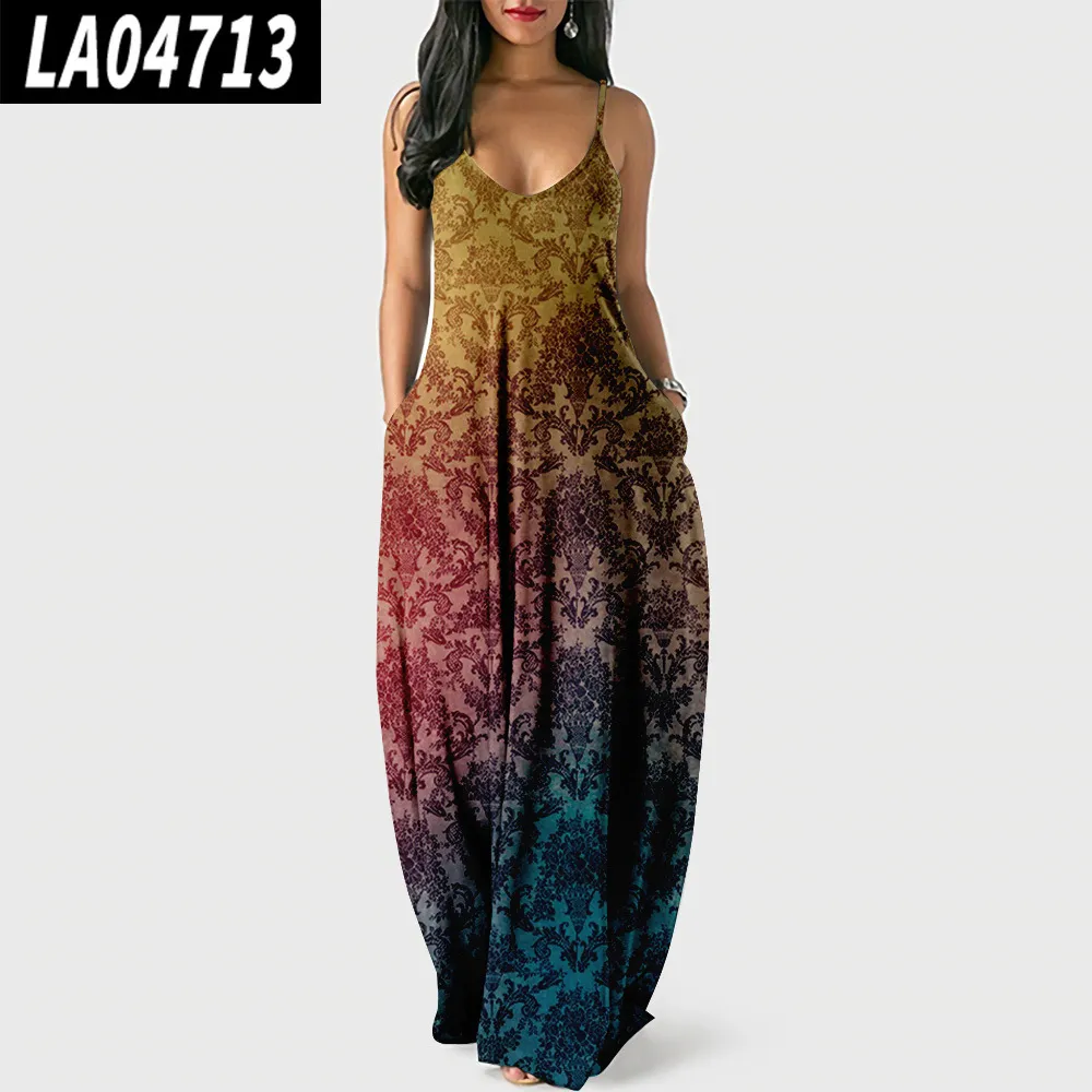 Women's Summer Cool Suspender Dress - 5 Style A476-2Xl