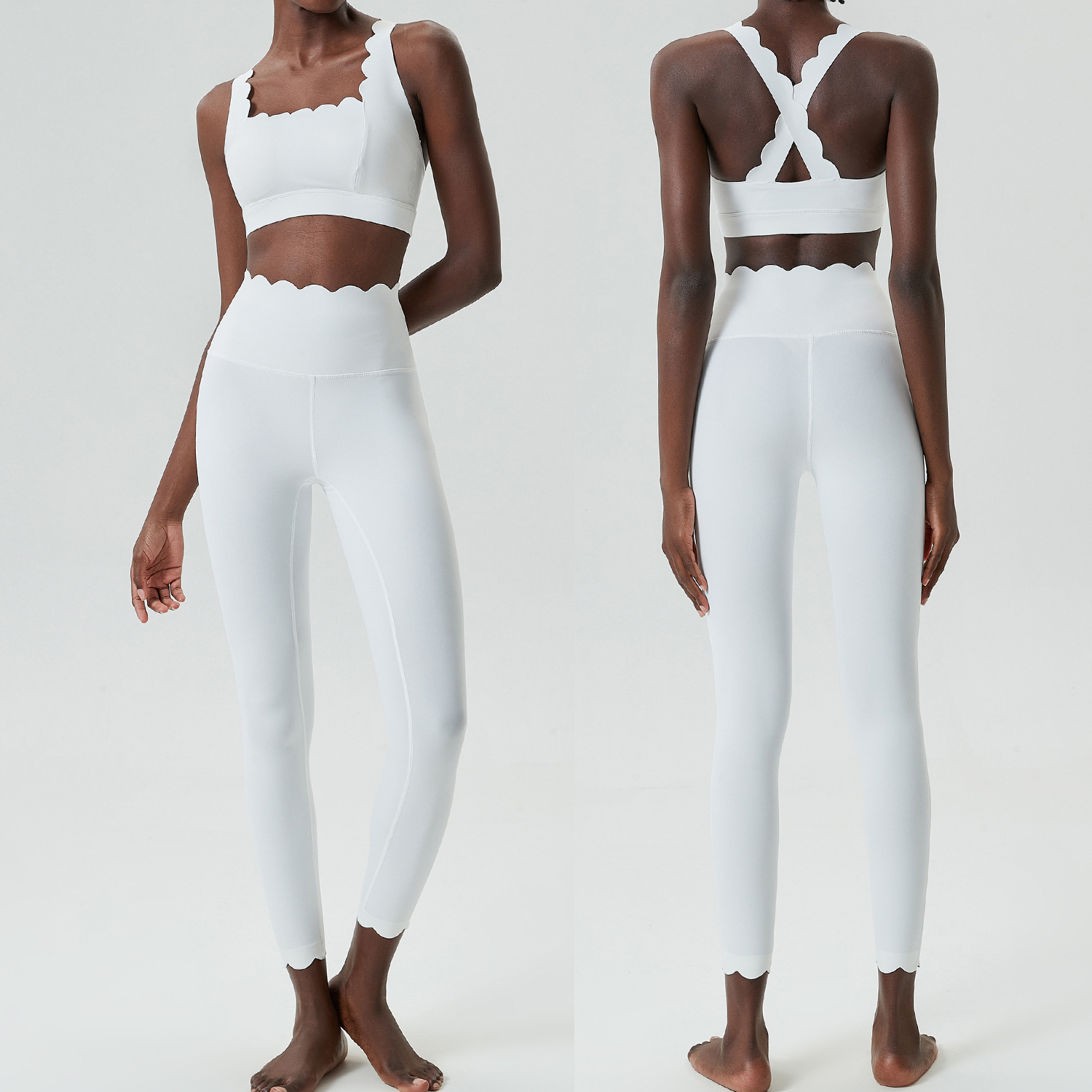 Liquid Glue Small Wave Yoga Clothes Suit Women