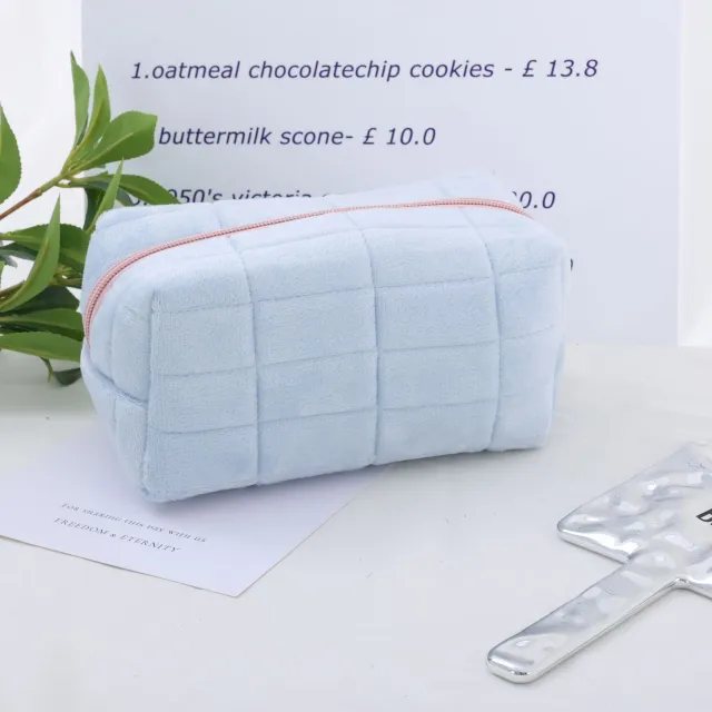 Japanese Good looking Pillow Cosmetic Bag Large Capacity Storage Stationery Box Blue - Shop at LoveMi