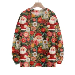 Thick Needle Sweater 3D Digital Printing Women's Christmas Top - 41Z Other 1-6Xl - View 1