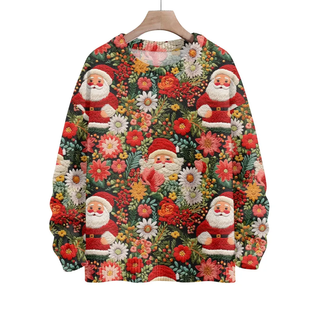 Thick Needle Sweater 3D Digital Printing Women's Christmas Top - 41Z Other 1-3Xl