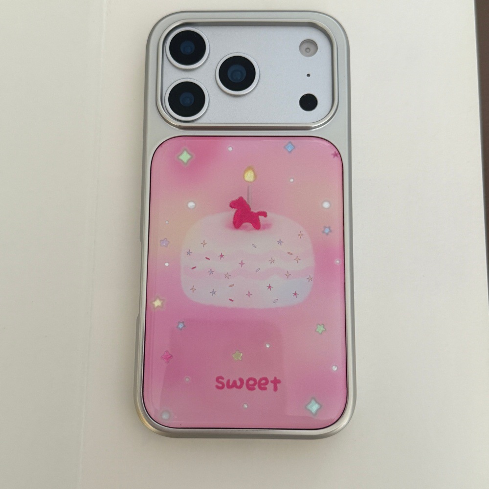 Simple Cartoon-style Cute Cake Design Phone Case For Girls