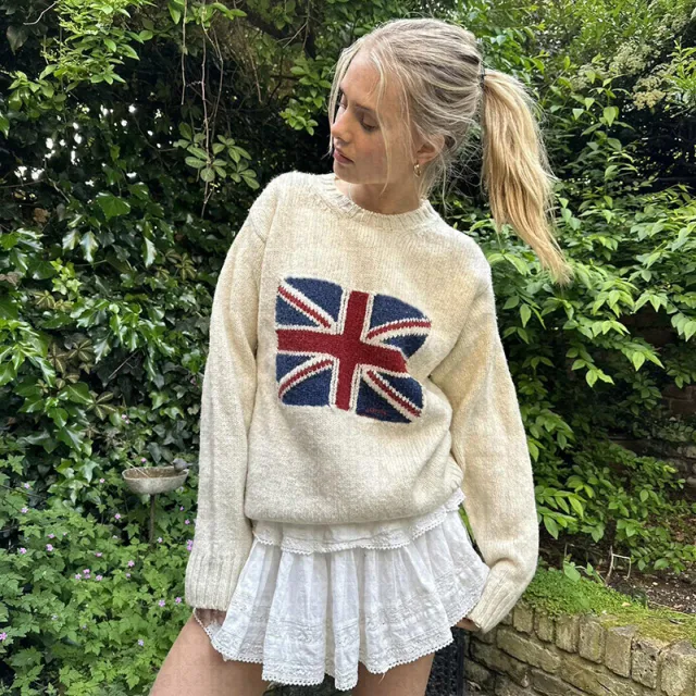 Women's Sweater Hip hop Street Knitted Pullover White - Shop at LoveMi