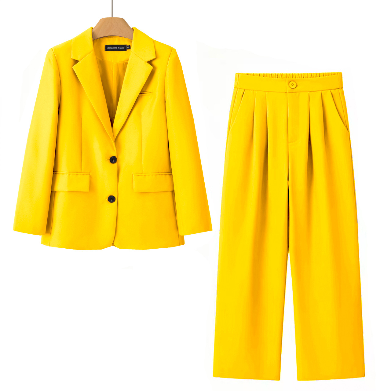 Womens Casual Suit Pants Two-Piece Set 3