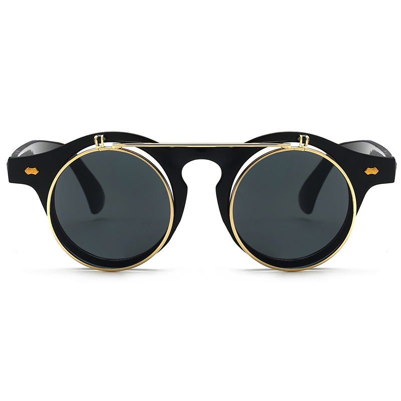 Women's Plastic Retro Flip Sunglasses - Image 3