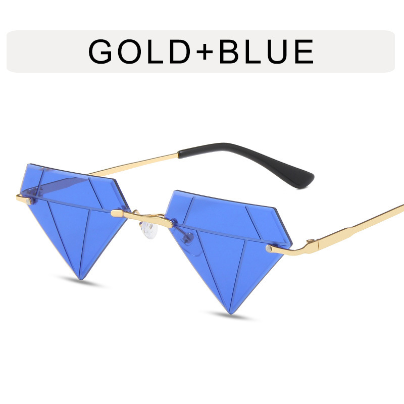 Gold Frame Blue Lens