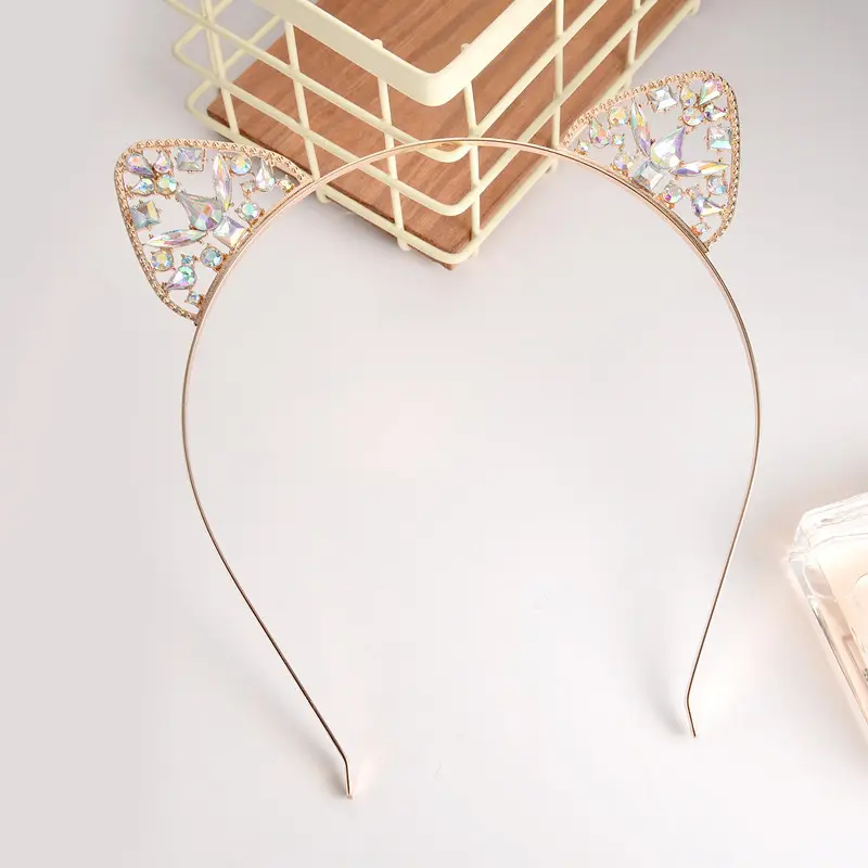 Alloy Spot Drill Rabbit Ears Hair Hoop