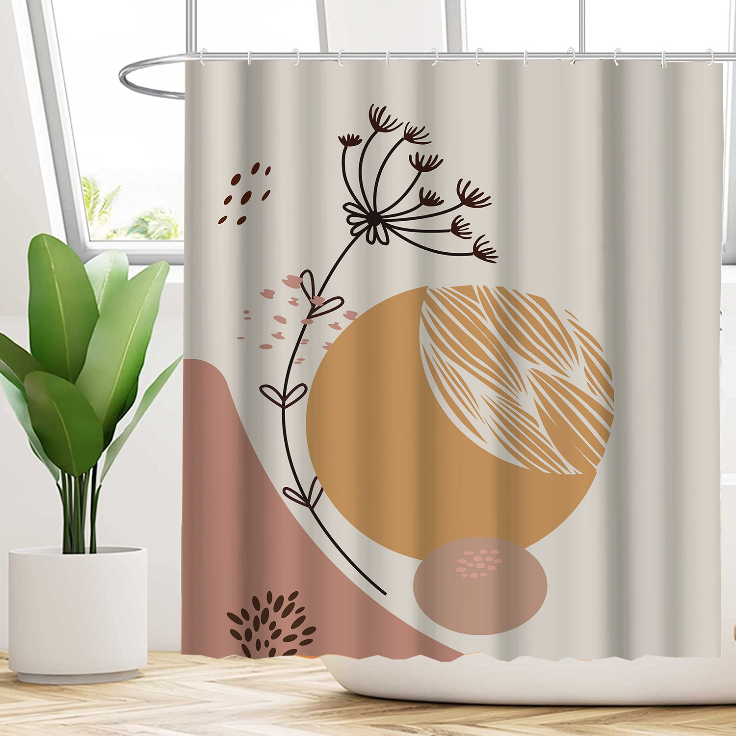 Title 11, Waterproof and Mildew-Proof Shower Curtain with...