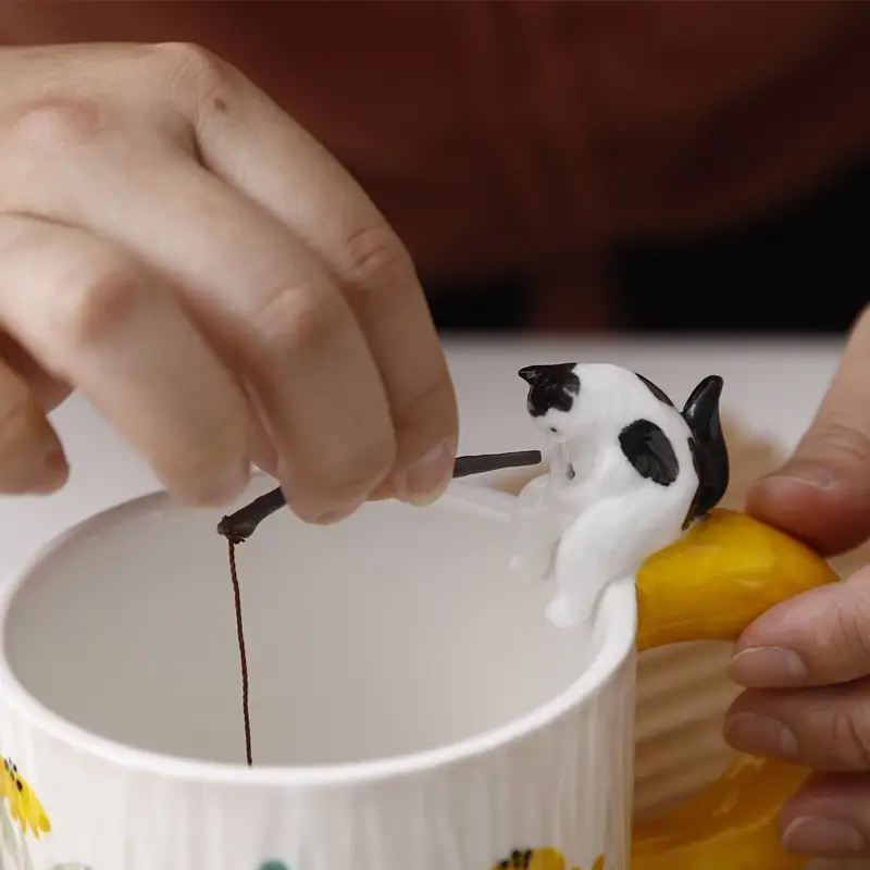 Cartoon Cute Pet Handmade Ceramic Cup