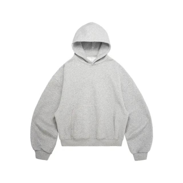 Machete Cropped Hoodie 25 Winter New American Velvet Flower Gray - Shop at LoveMi